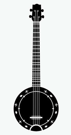 musical instrument banjo vector illustrationのイラスト素材