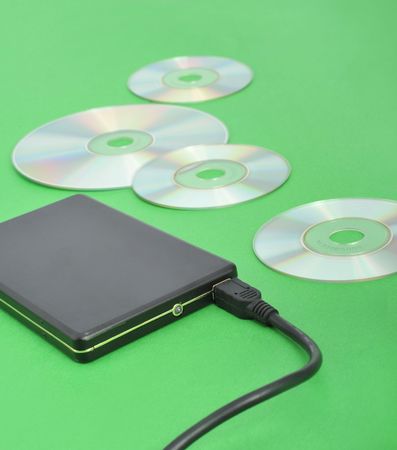 Mobile hard drives and CD-ROM