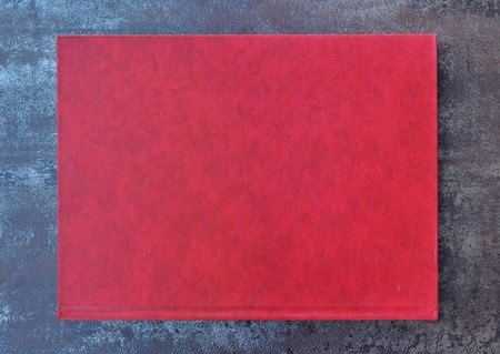 Closed red bookの写真素材