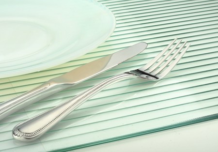 knife and forkの写真素材