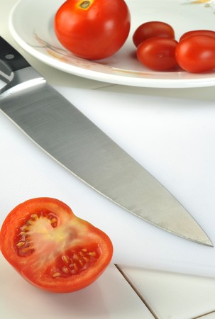 Vegetable to with tomato の写真素材