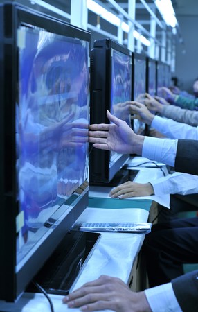 Television Factory manufactureのeditorial素材