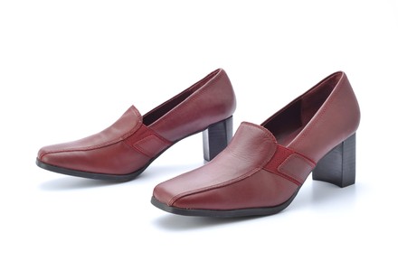 A pair of high-heeled shoesの写真素材