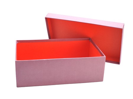 Red gift boxesの写真素材