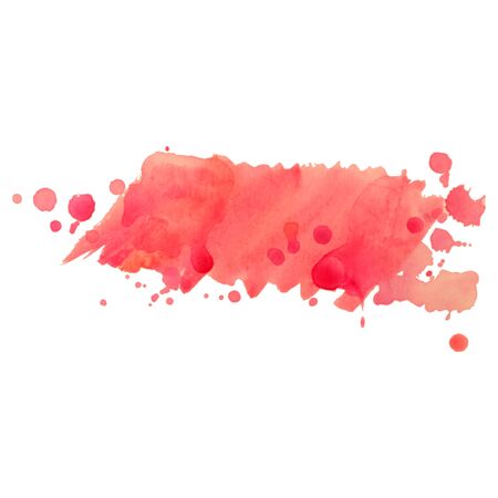 Abstract isolated colorful vector watercolor stain. Grunge element for paper design. Watercolor splash.のイラスト素材