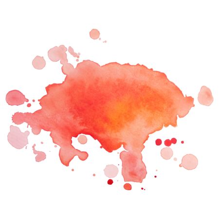 Abstract isolated colorful vector watercolor stain. Grunge element for paper design. Watercolor splash.のイラスト素材