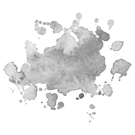 black and white backgrounds. .Abstract isolated monochrome vector  stain. Grunge element for paper designWatercolor splash.のイラスト素材
