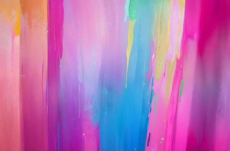Abstract background of acrylic painting splashing on a wall. multicolored background. AI generatedの素材