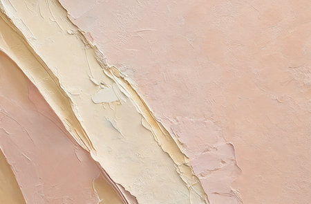 Beige wall with textured plaster. Stucco pastel colors background. Generated AIの素材