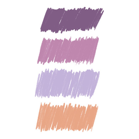 Color pencil strokes set. Kids hand drawn element. Grunge element for paper design. banner for text. Grunge pencil sketches set.のイラスト素材