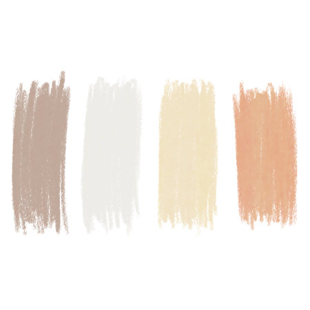 Color pencil strokes set. Kids hand drawn element. Grunge element for paper design. banner for text. Grunge pencil sketches set.のイラスト素材