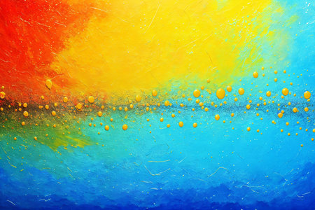 Colorful paint textured background. Acrylic and oil paint. AI generatedの素材