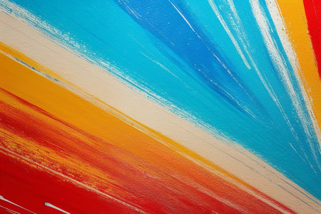 Colorful paint textured background. Acrylic and oil paint. AI generatedの素材