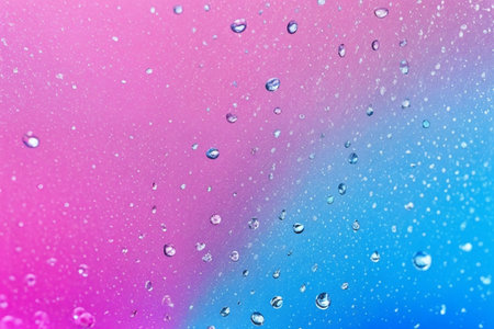 drops of water on a multi-colored background, abstraction. macroの素材