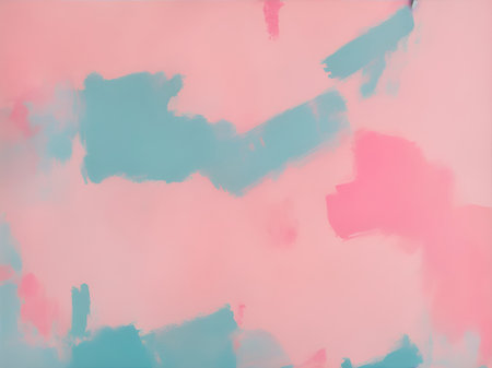Abstract pink painting background. Colorful brush strokes painted on canvas. AI generatedの素材