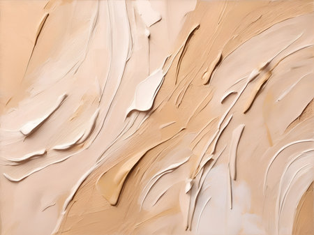 Liquid foundation texture as a background. top view. flat lay.の素材