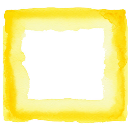 Abstract yellow watercolor on white background. Texture paper. Vector illustration.のイラスト素材