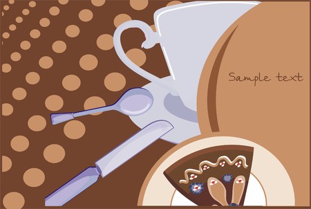 English tea backgroundのイラスト素材