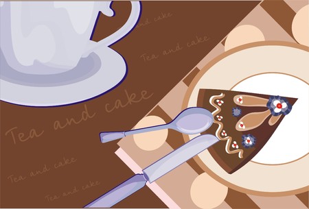 English tea backgroundのイラスト素材