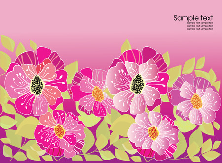 Background with peoniesのイラスト素材