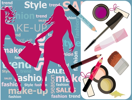 Fashion shoppingのイラスト素材