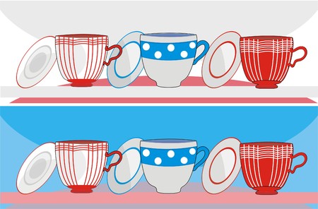 Kitchen shelfのイラスト素材