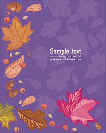 autumn leavesのイラスト素材