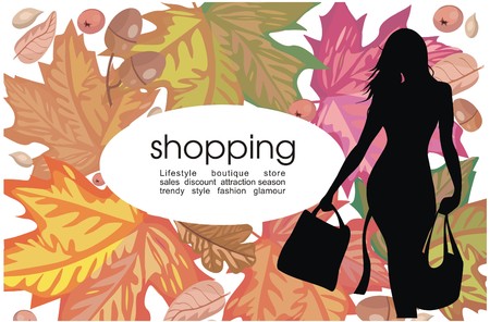 Seasonal shoppingのイラスト素材