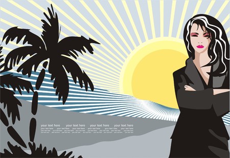 Morning coastのイラスト素材