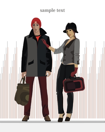 City fashionのイラスト素材