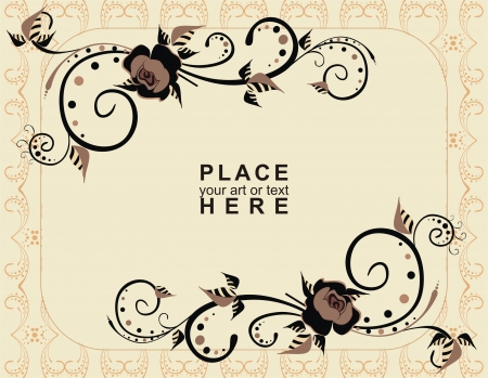 background with rosesのイラスト素材