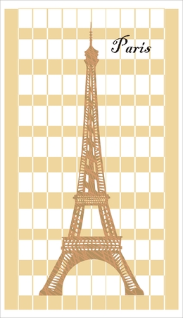 Eifel tower - symbol of Parisのイラスト素材