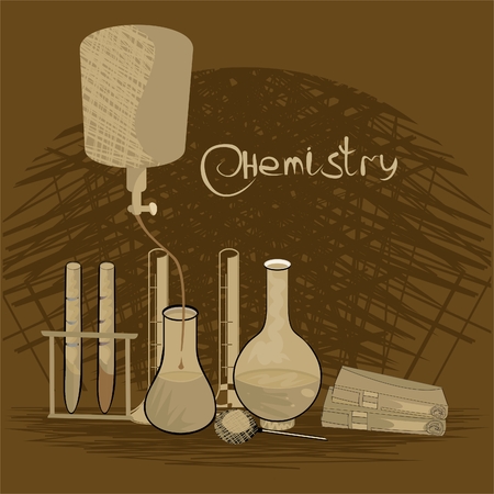 Chemistry backgroundのイラスト素材