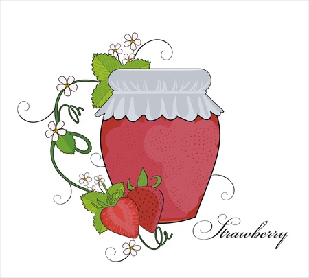 strawberry jamのイラスト素材