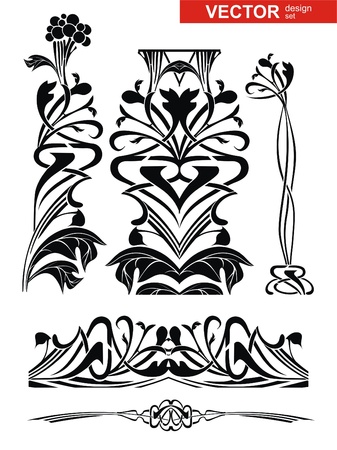 vector decoration setのイラスト素材