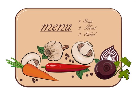 menu template - vector drawingのイラスト素材