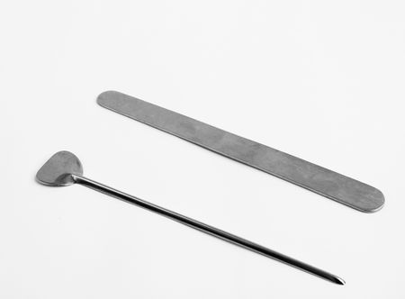 The surgical tool on a white background