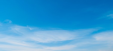 The blue sky with small overcastの写真素材