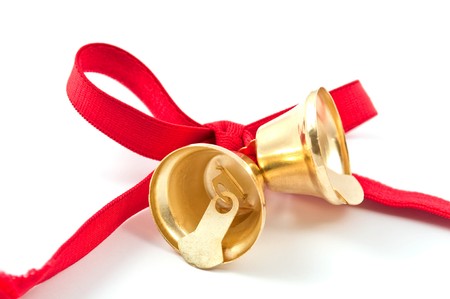 bells on white backgroundの写真素材