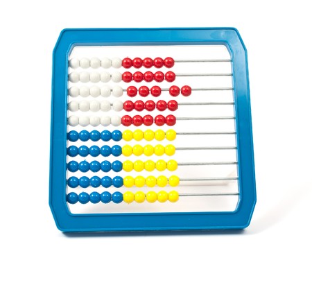 abacus on a white background