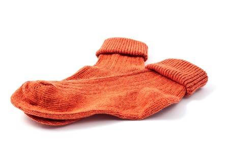 socks on a white backgroundの写真素材