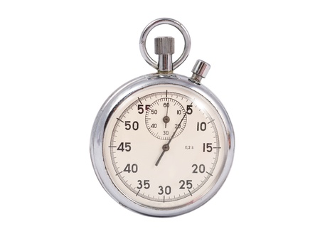 stopwatch  on white backgroundの写真素材