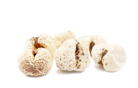 popcorn on white backgroundの写真素材