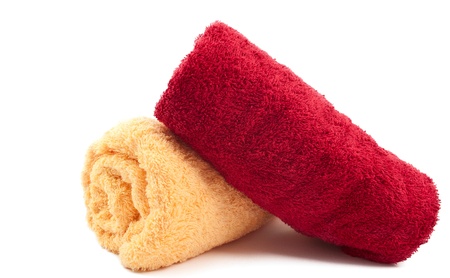 towel on a white backgroundの写真素材