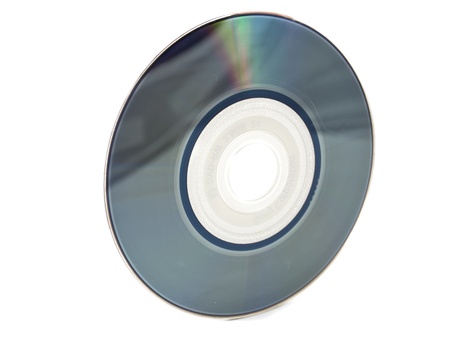 computer disks on a white background