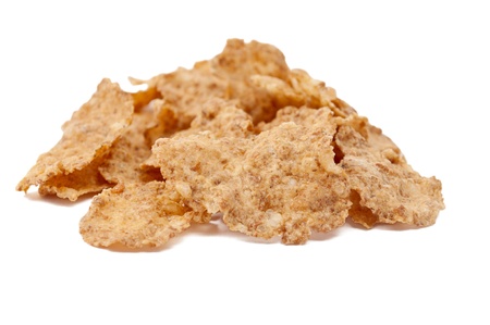flakes on a white background