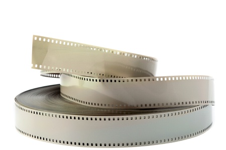 movie film on a white background