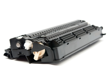 Cartridge for laser printer on white backgroundの写真素材