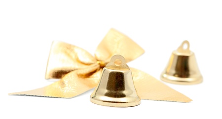 bells on white backgroundの写真素材