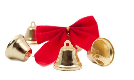 bells on white backgroundの写真素材
